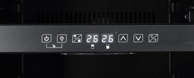 Respekta Weinkühlschrank freistehend für 49 Standardflaschen / 116 L Nutzinhalt/Regelbares Thermostat 5° - 22°C/Touch Control/LED Leuchte/Wechselbarer Türanschlag/Max. 41 dB/WKS 49
