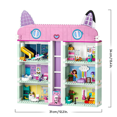 LEGO Gabby's Puppenhaus Spielzeug - 4-stöckiges Puppenhaus mit Gabby, Pfötchen-Panda, MeerMieze und Kuchen-Katze Minifiguren und Zubehör - Geschenk für Mädchen und Jungen ab 4 Jahren - 10788