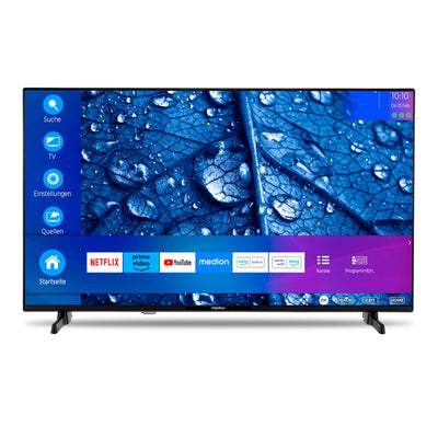 MEDION P14351 (MD 29233) 108 cm (43 Zoll) Full HD Fernseher (Smart-TV, HDR, Netflix, Prime Video, PVR, Bluetooth, Triple Tuner Receiver)