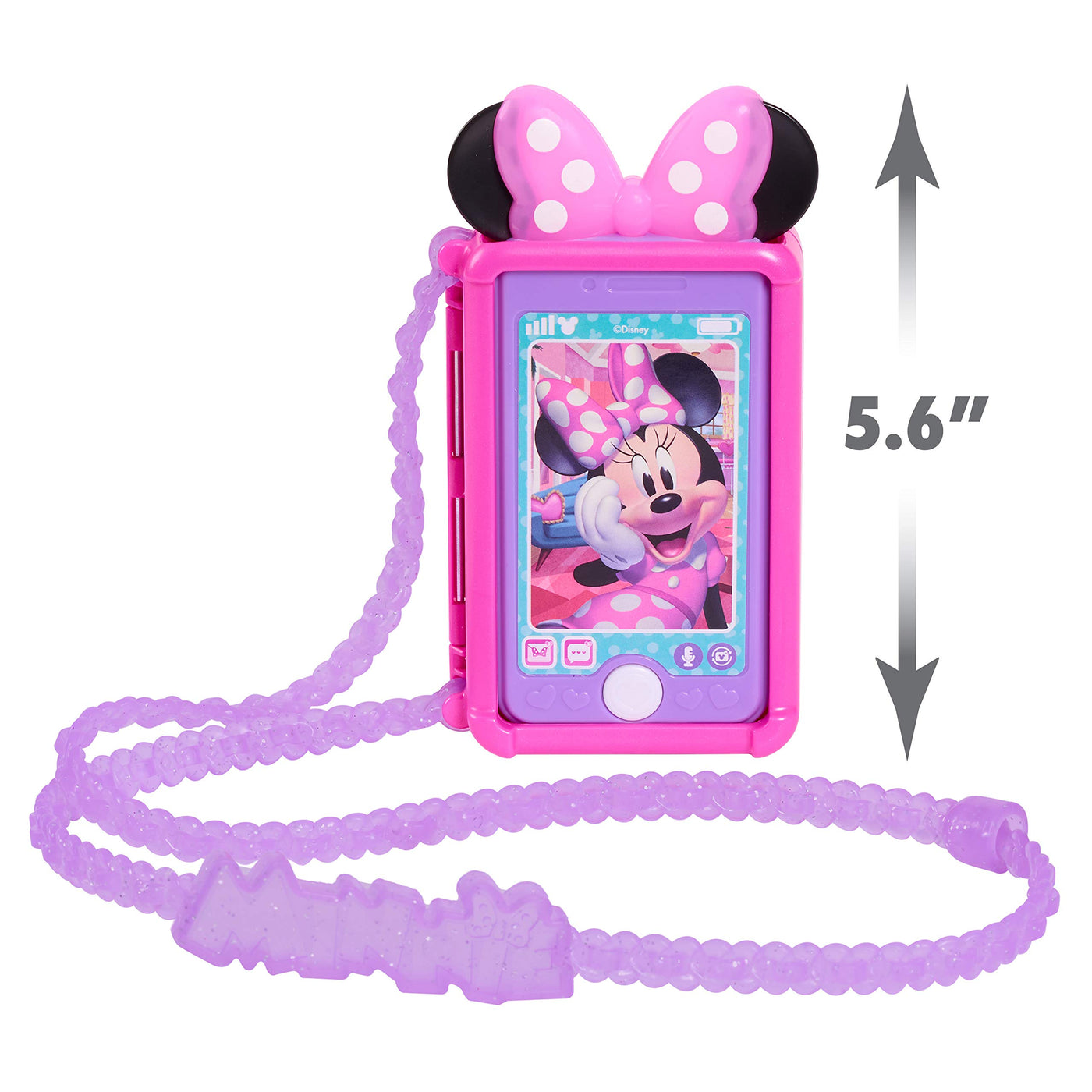 Minnie Mouse Disney Junior Chat with Me Spiel-Handy-Set mit Lichtern und Soundeffekten, Kinderspielzeug ab 3 Jahren von Just Play