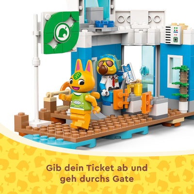LEGO Animal Crossing Flieg mit Dodo Airlines, Videospiel-Spielset, Flughafen-Spielzeug, Wasserflugzeug und Pilot-Minifigur, Geschenk für Mädchen und Jungen ab 7 Jahren 77051