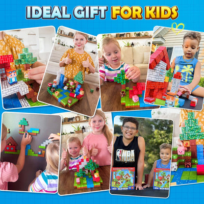 Magnetische Bausteine STEM Montessori Spielzeug für Kleinkinder und Kinder ab 3 Jahre, Vorschule Sensorische Magnetbausteine Kinderspielzeug, Magnetische Fliesen Geschenke für Mädchen und Jungen