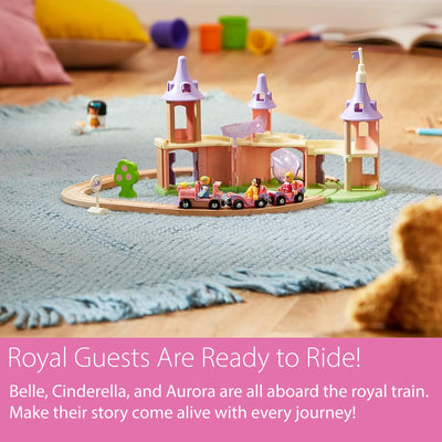 BRIO Disney Princess 33312 Traumschloss Eisenbahn-Set - Märchenhafte Ergänzung Holzeisenbahn - Empfohlen ab 3 Jahren