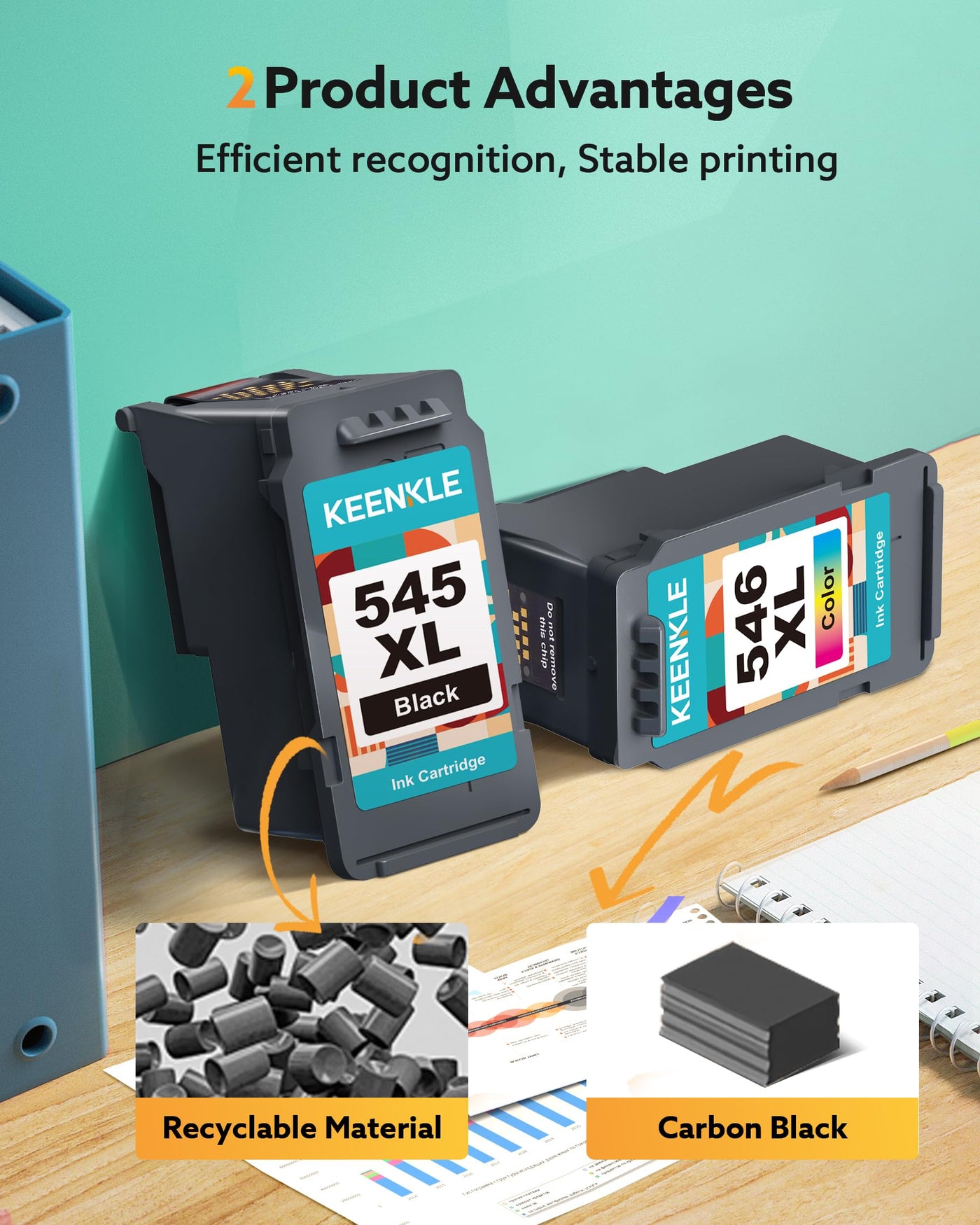 PG-545 CL-546 XL PG-545XL CL-546XL Ersatz für Canon Druckerpatronen 545 546 Multipack für Canon Pixma MX495 TR4550 TS3350 TS3150 TR4551 MG2550s MG2555s TS3151 MG3050 MG2950 TS205(Schwarz, Farbe)