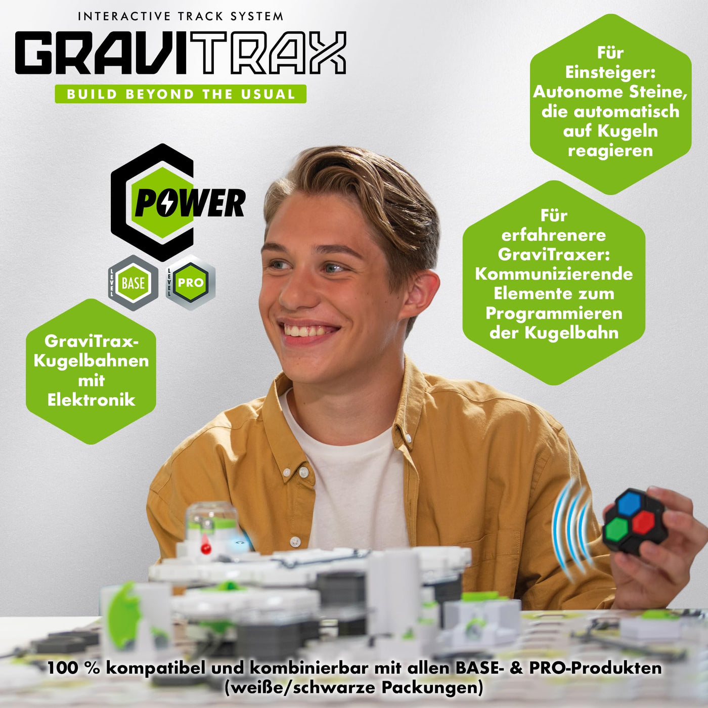 Ravensburger GraviTrax Power Starter-Set Launch. Erweiterbares interaktives Kugelbahnsystem mit elektronischen Elementen, für Kinder ab 8 Jahren