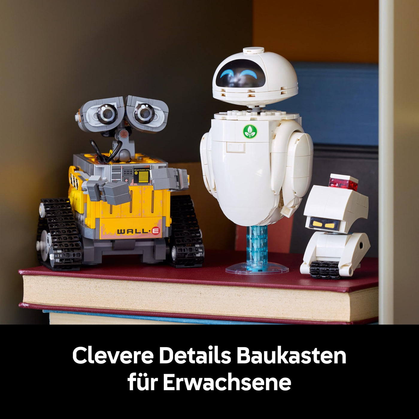 LEGO ǀ Disney and Pixar Wall-E und EVE - Kontruktionsspielzeug für Erwachsene - DIY Set zum Basteln - Baumodell mit M-O & Hal Figuren - Deko zum Bauen - Kreatives Geschenk für Männer und Frauen 43279