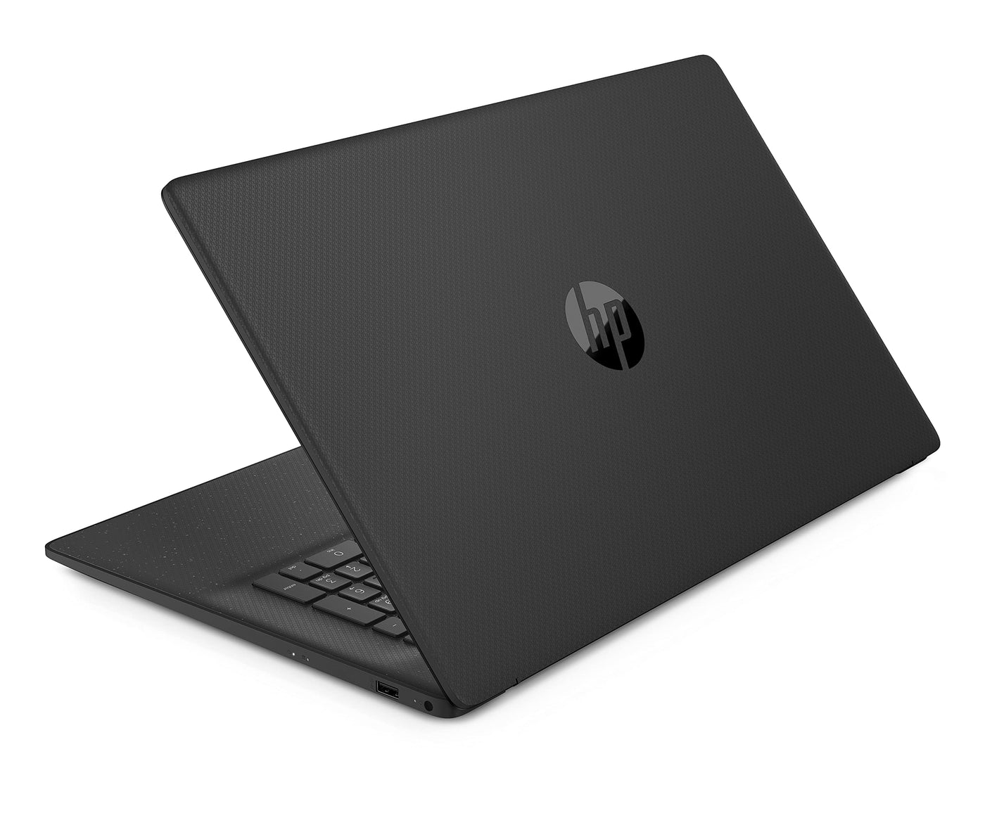 HP Laptop 17,3 Zoll HD+ Display, Intel Celeron N4120, 8GB DDR4 RAM, 256GB SSD, Intel UHD 600 Grafik, Windows 11, QWERTZ Tastatur, Schwarz