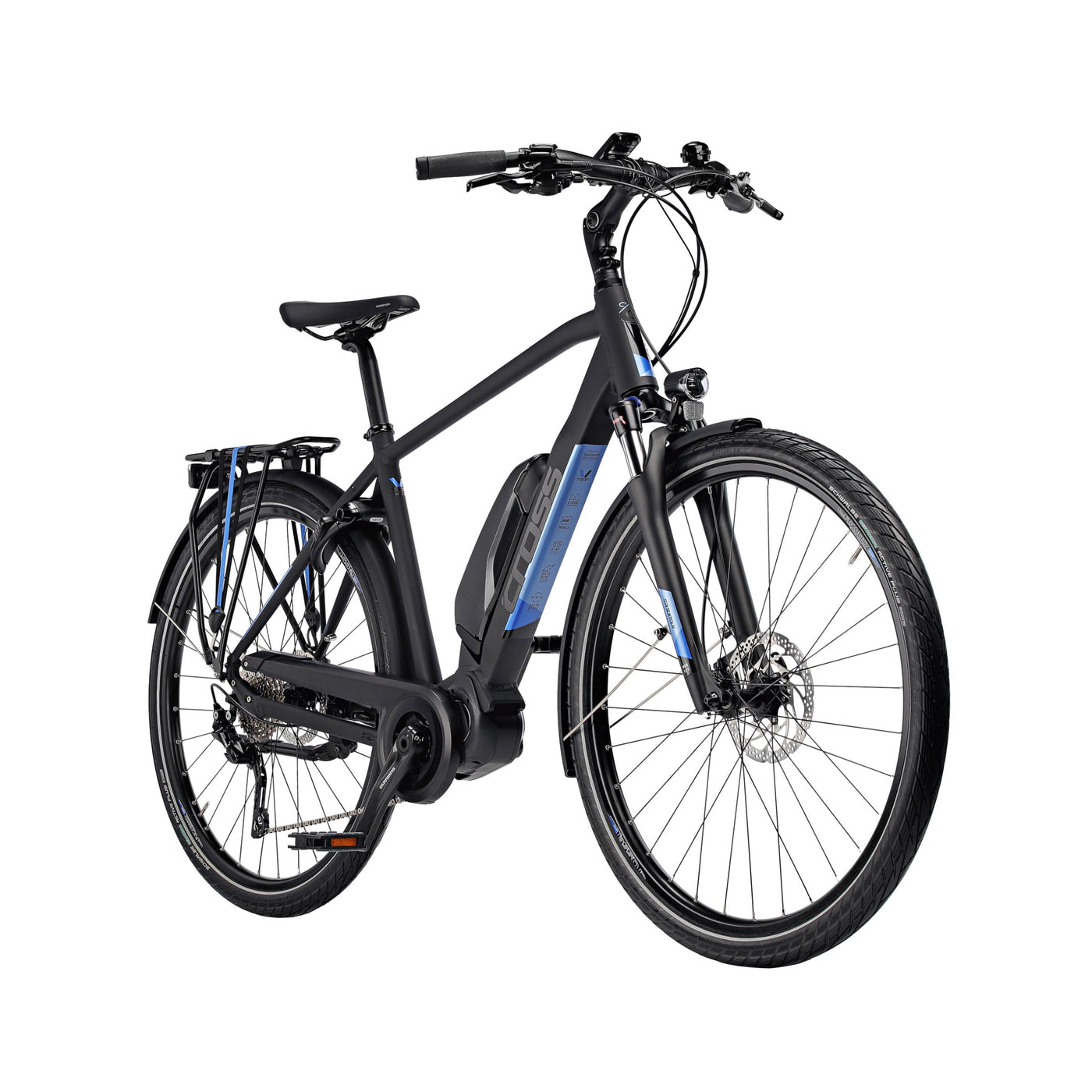 28 Zoll E-Bike Herren Trekking Fahrrad V-Tron Shimano STеPS E-6100 504Wh 10 x Gang DEORE RDT-6000 SGSL - Rahmen 52cm 56cm 60cm - Mod 2024 (56cm (Körpergröße 175-185cm))