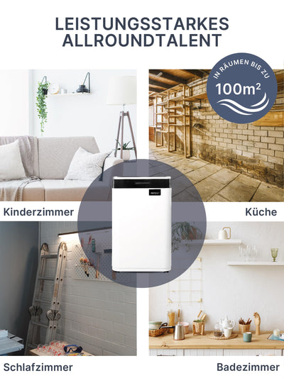 Comedes Demecto 30 eco WiFi – Luftentfeuchter Bautrockner (max. 25 Liter / 24h) Geeignet für alle Räume und Keller bis zu 100m² / 230m³, App-fähig