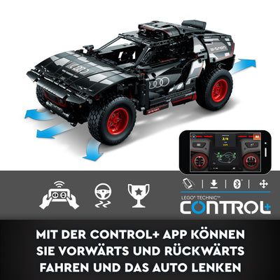 LEGO 42160 Technic Audi RS Q e-tron, ferngesteuertes Rallye-Auto-Spielzeug, Dakar-Rallye-Geländewagen, App-gesteuerter RC mit Control+, Geschenk für Jungen, Mädchen und Fans ab 10 Jahren zum Bauen
