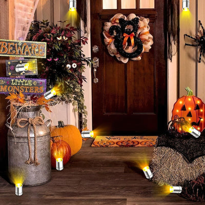 10 pcs Mini LED Licht, Micro LED Licht, LED Licht Mini mit Batterie, Mini LED Licht zum Kleben, Geeignet zum Dekorieren von Puppenhäusern, DIY-Kunsthandwerk (Warmweißes Licht)