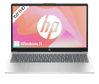 HP Laptop | 15,6" FHD Display | Intel Core i3-N305 | 8 GB DDR4 RAM | 256 GB SSD | Intel UHD Graphics | Windows 11 Home | QWERTZ | Natural Silver