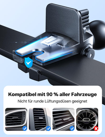 andobil Handyhalterung Auto [2026 3. Generation Upgrade] 3-in-1 Saugnapf & Lüftung Kfz Handyhalterung Universal Smartphone Handyhalter Auto für iPhone 17 Pro Max 16/15/14/13, Samsung S25 Ultra/S24/S23
