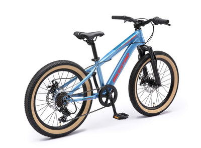 BIKESTAR Kinder Fahrrad Mountainbike 7 Gang Shimano, Scheibenbremse ab 6 Jahre | 20 Zoll Kinderrad MTB | Blau