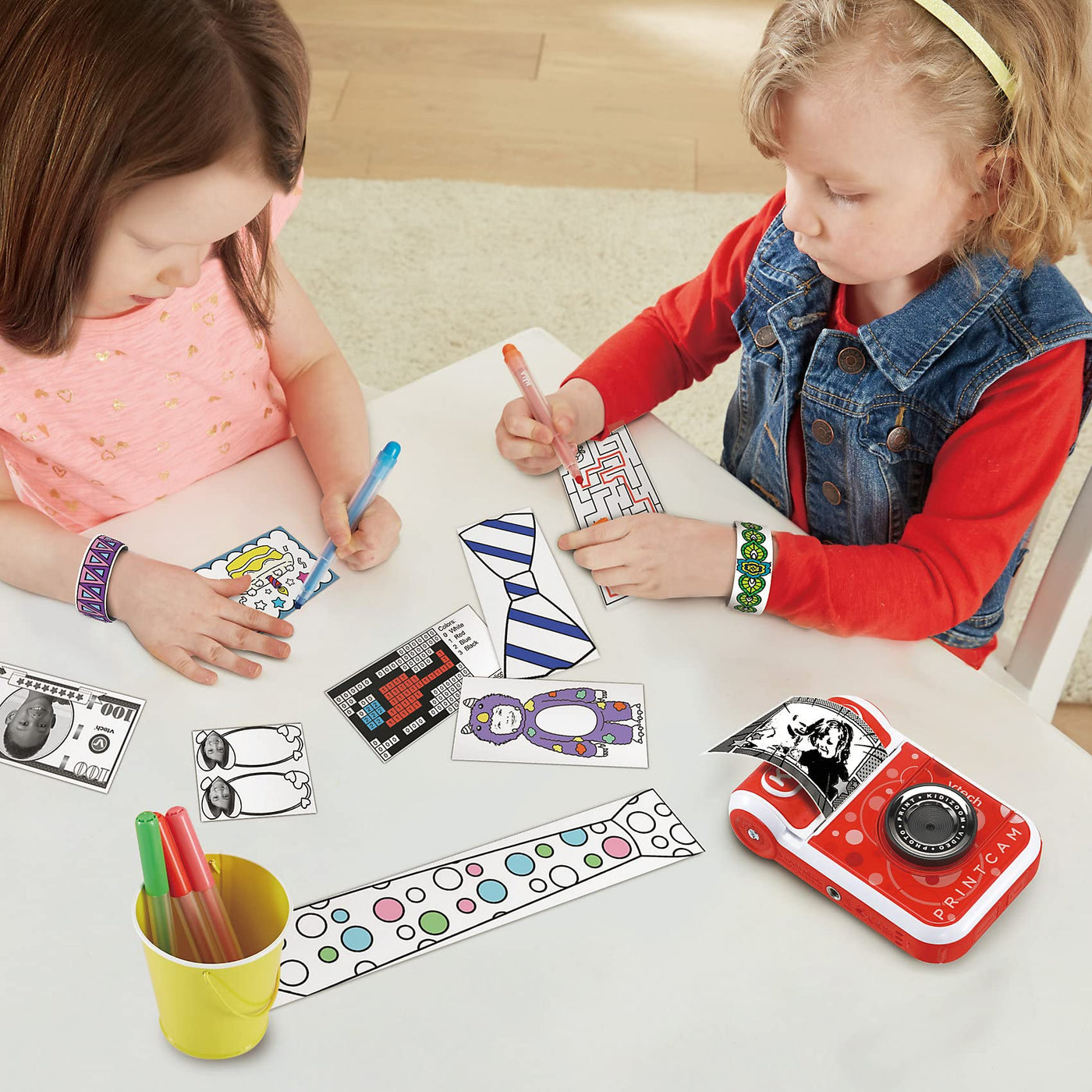 Vtech KidiZoom Print Cam – Sofortbild-Kinderkamera mit Druckfunktion, Selfie- und Videofunktion, Effekten, Spielen u. v. m. – Für Kinder von 4-12 Jahren