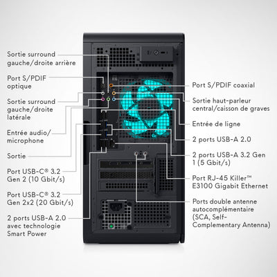 Alienware Aurora R16 RPL Gaming-Computer, Prozessor Intel Core i9 14900KF, 32 GB RAM, 2 TB SSD, Grafik NVIDIA GeForce RTX 4080 16 GB GDDR6X, Windows 11 Home, Basalt Black