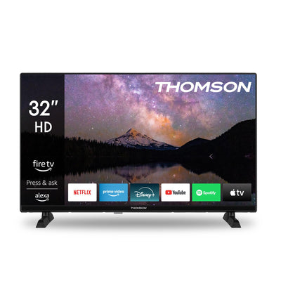 Thomson 32'' (80 cm) HD – LED Fire TV – Alexa-Sprachsteuerung, AirPlay-Unterstützung, Triple Tuner, Bluetooth, HDMI, USB-Anschlüsse, AV IN und CI+ – 32HF2S34 – 2024
