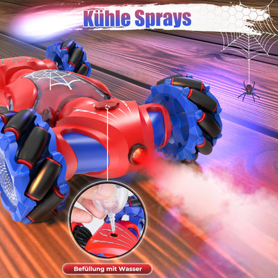 Fosgoit Ferngesteuertes Auto ab 6 7 8 9 10 Jahre Geschenk ab 6-12 Jähriger Junge Mädchen Kinder, Weihnachten Geschenke Spielzeug 4WD 2,4 GHz 360° RC Drift Stunt Auto Ferngesteuert mit Handsteuerung