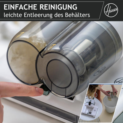 Hoover HMC5 Matratzen Handstaubsauger, 4 automatische Funktionen: Beat&Roll, Staubsaugen, UV-C-Licht, Trocknen, Entfernung von Staubmilben, Bakterien, Allergenen, Milbensauger für Matratzen [HMC510UV]