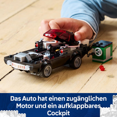 LEGO Marvel Spider-Man Mech vs. Venom Muscle Car - Auto Spielzeug mit 3 Superhelden Minifiguren - Modellauto mit Shootern - Geschenk für Jungen und Mädchen ab 7 Jahren 76309