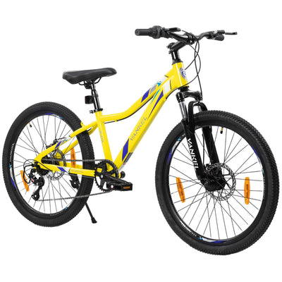 Mountainbike 24 Zoll Jungen Mädchen Kinderrad 6 Gang Schaltung Kettenschaltung