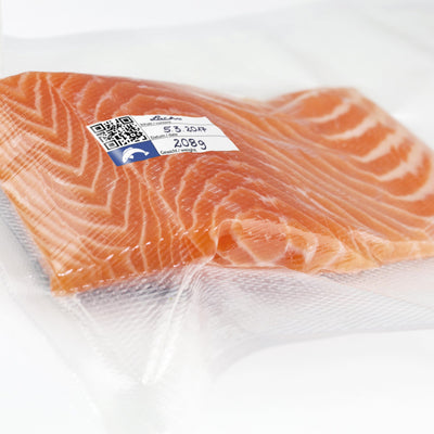 CASO Profi- Folienrollen 25x600 cm / 2 Rollen, für alle Vakuumierer, BPA-frei, sehr stark & reißfest ca. 150µm, aromadicht, kochfest, Sous Vide, wiederverwendbar, inkl. Food Manager Sticker
