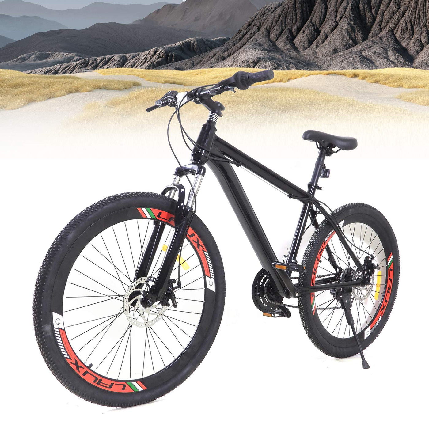 Fetcoi Mountainbike 26 Zoll 21 Gang Stadtrad Damen Männlich Fahrrad Trekking Bike Fahrrad Jungenfahrrad für Erwachsene,Jungen, Mädchen
