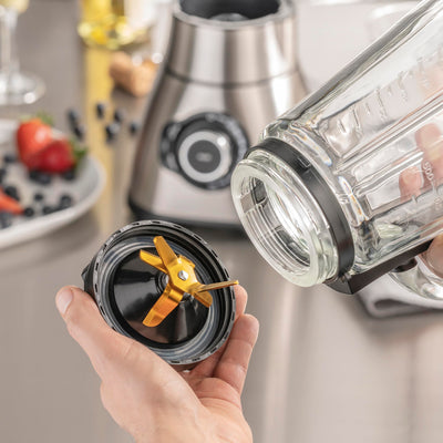 CASO B 1800 PowerBlender, Standmixer,Testsieger Haus & Garten Test, für Milchshakes, Babybrei etc., 1800 Watt Motor, großer Mixbehälter (1,75 l), Edelstahlgehäuse