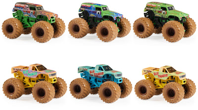 Monster Jam, Mystery Mudders, offizieller Monster Truck aus Druckguss im Maßstab 1:64, zum Waschen und Entdecken (Designs variieren)