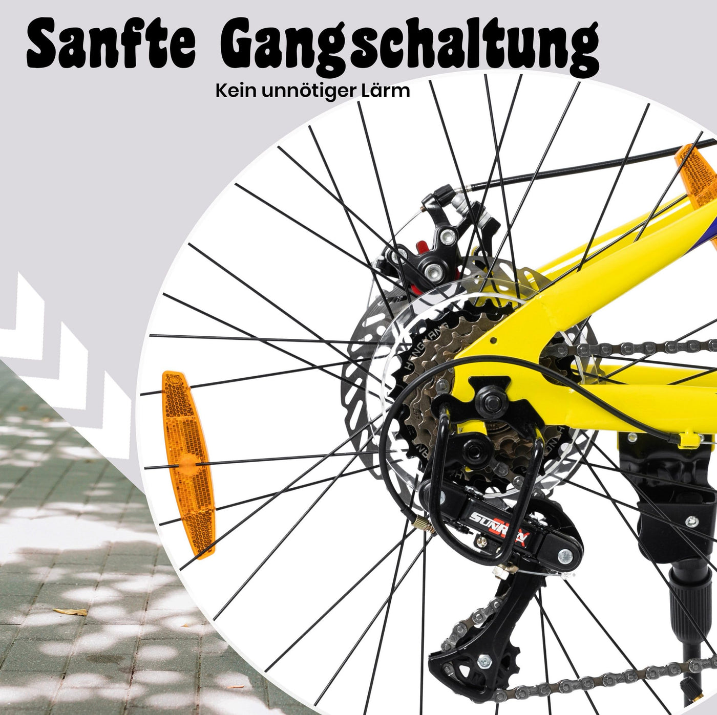 Mountainbike 24 Zoll Jungen Mädchen Kinderrad 6 Gang Schaltung Kettenschaltung