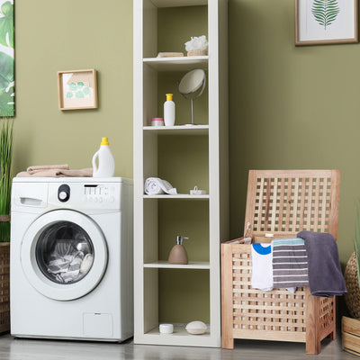 Relaxdays Wäschetruhe Walnuss mit Deckel, entnehmbarer Wäschesack ca. 70 l Volumen, geschlossener Wäschesammler Holz HBT ca. 55,5 x 52,5 x 39,5 cm, natur