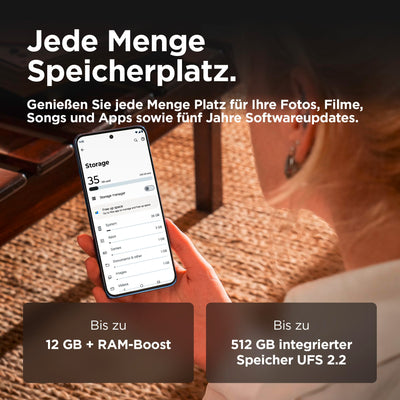 Motorola edge50 neo Smartphone (6,36"-Super-HD-Display, 50-MP-Kamera mit Moto-KI, 12/512 GB, 4310 mAh, Android 14) Pantone Grisaille (Veganes Kunstleder), inkl. Schutzcover