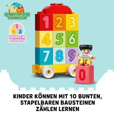 Lego DUPLO Zahlenzug - Zählen Lernen, Zug Spielzeug, Lernspielzeug für Kinder ab 1, 5 Jahren, Baby Spielzeug für Mädchen und Jungen 10954