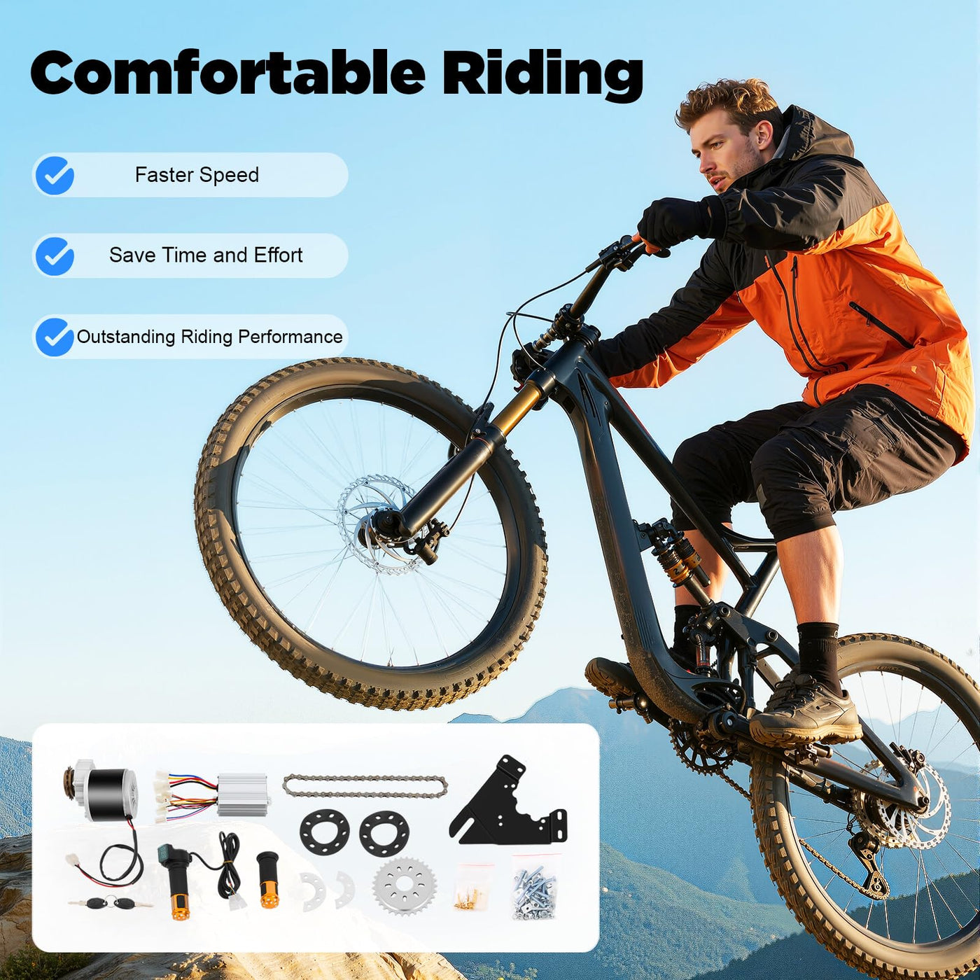 elektro umbausatz mountainbike EUAIIPull Elektro Fahrrad Motor Umbausatz 36V 350W Hinterrad Conversio – Testberichte aus Berlin
