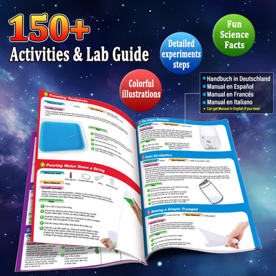 PATIFEED 150 Wissenschaft Experimente für Kinder, Chemie Physik STEM Projekt Aktivitäten für Jungen Mädchen, Lernen Spielzeug Geburtstag Geschenke Ideen