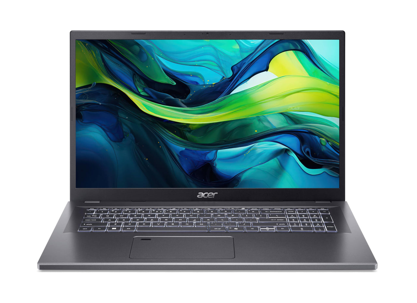 Acer Aspire 17 (A17-51M-97HQ) Laptop, 17" FHD IPS Display, Intel Core i9-13900H, 32 GB RAM, 1 TB SSD, Intel Iris Xe Grafik, Windows 11, QWERTZ Tastatur, grau