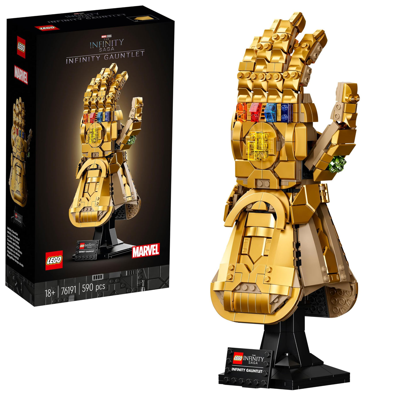LEGO 76191 Marvel Super Heroes Infinity Handschuh, Avengers-Set für Erwachsene mit Modell von Thanos' Gauntlet zum Bauen, Fanartikel, Geschenk für Männer, Frauen, Sie und Ihn