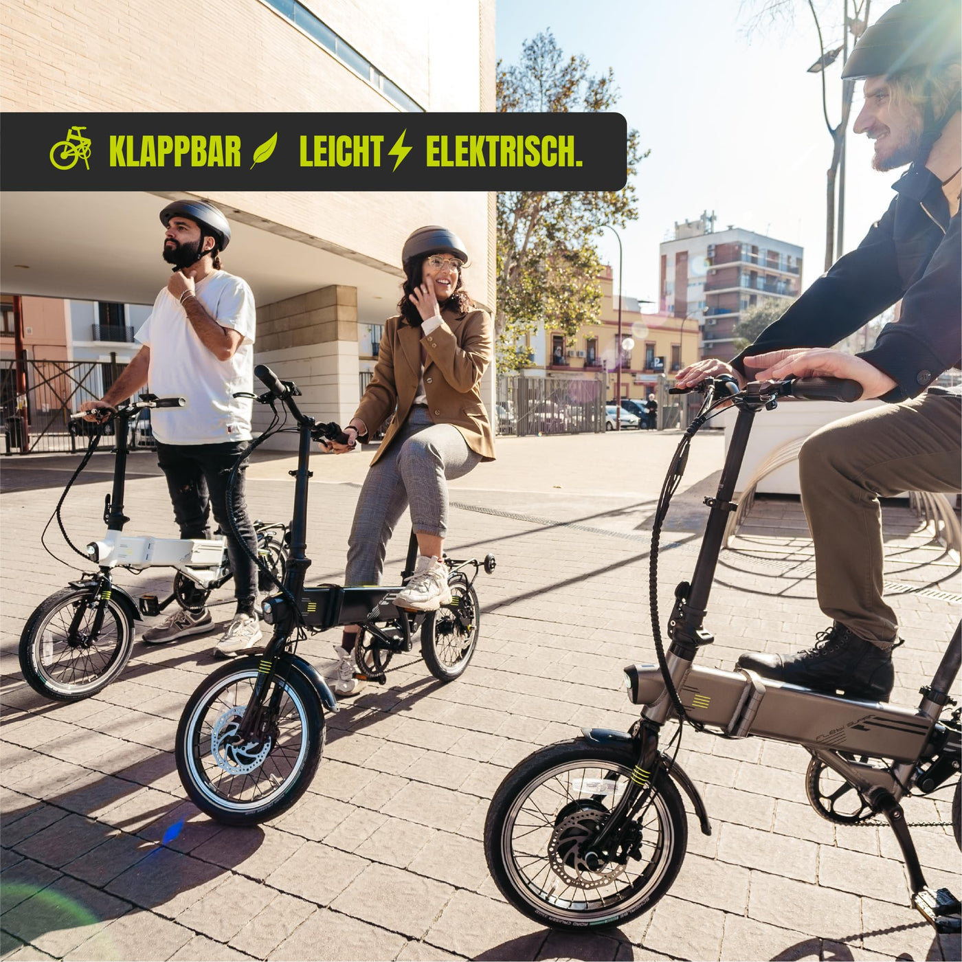 Flebi Supra 4.0+ Klapprad Elektrisch 16" | Reichweite 100 km | Abnehmbarer Akku 14Ah/504Wh | 7 Gänge | Kompaktes und Leichtes E-Bike für Erwachsene/Teenager, Unisex für Damen/Herren (Technisch Blau)