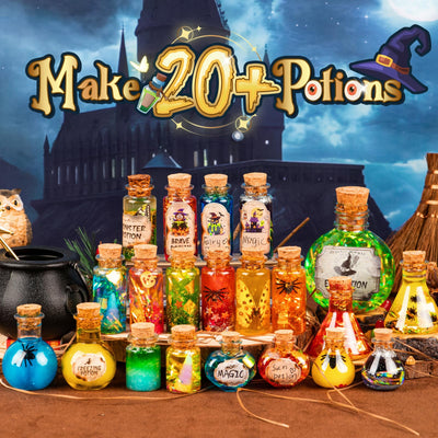 Mostof Zaubertränke-Sets für Kinder, Mix 20+ Fee Magische Experimente Tränke und Magischer Kessel, Kreatives Geschenke für Mädchen Jungen Alter 8-12