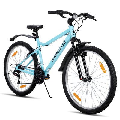 HILAND 26 Zoll Mountainbike für Frauen, 18-Gang Schaltung, Damen Mountainbike mit V-Bremsen, Robustes MTB für Frauen, Grün