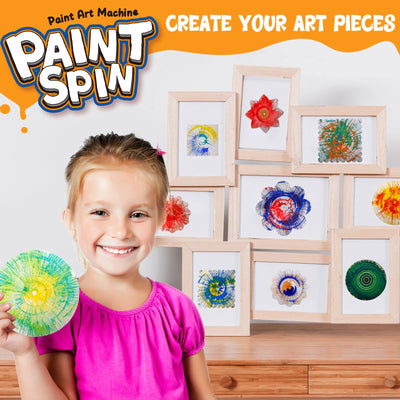 Hewaurorion Paint Spin Art Machine Kit für Kinder, Kunst & Handwerk, Mal Spin Art Spielzeug-Kits für Jungen und Mädchen im Alter von 6, 7, 8 und 9 Jahren (Rosa)