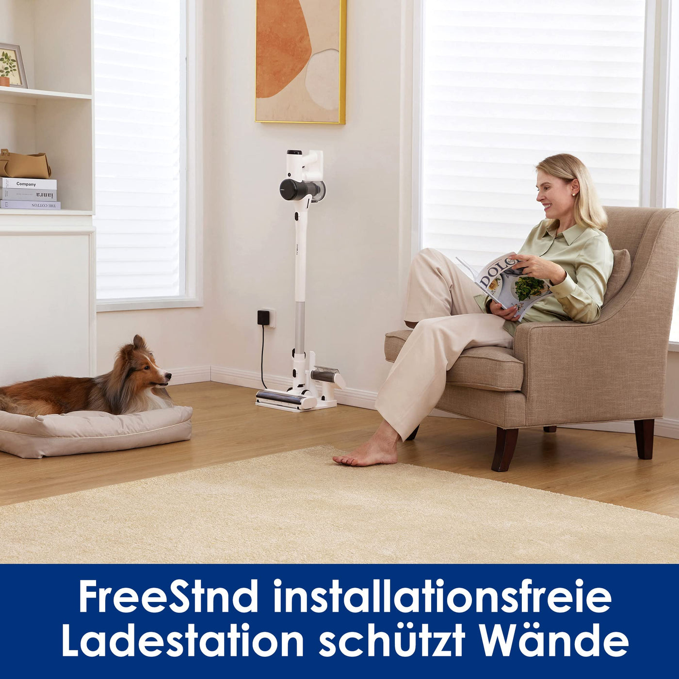 Tineco Pure ONE Air PRO kabelloser Staubsauger, ideal für Tierhaare, Multizyklon, mit Mehreren Aufsätzen, extrem leise, leistungsstarke Saugkraft, Zeitloses
