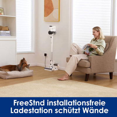 Tineco Pure ONE Air PRO kabelloser Staubsauger, ideal für Tierhaare, Multizyklon, mit Mehreren Aufsätzen, extrem leise, leistungsstarke Saugkraft, Zeitloses