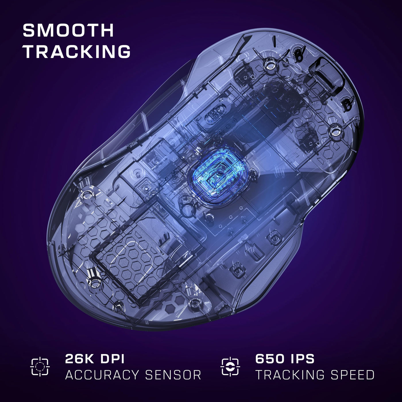Turtle Beach Kone II – Ergonomische RGB-Gaming-Maus, 26K DPI Optischer Sensor, optische Schalter mit 100 Mio. klick-Lebensdauer, 23 programmierbare Funktionen, 4D-Scroll-Rad, Weiß