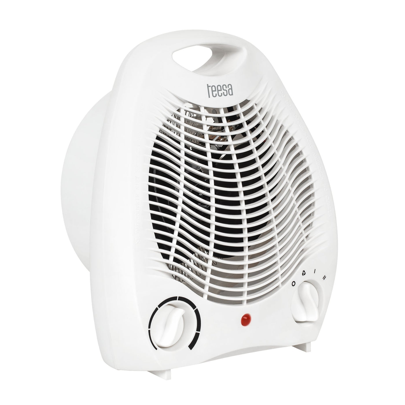 Teesa TSA8025 Heizlüfter 3 Funktionsmodi, 2 Heizstufen (1000W, 2000W), einstellbarer Thermostat, Überhitzungsschutz, weiß