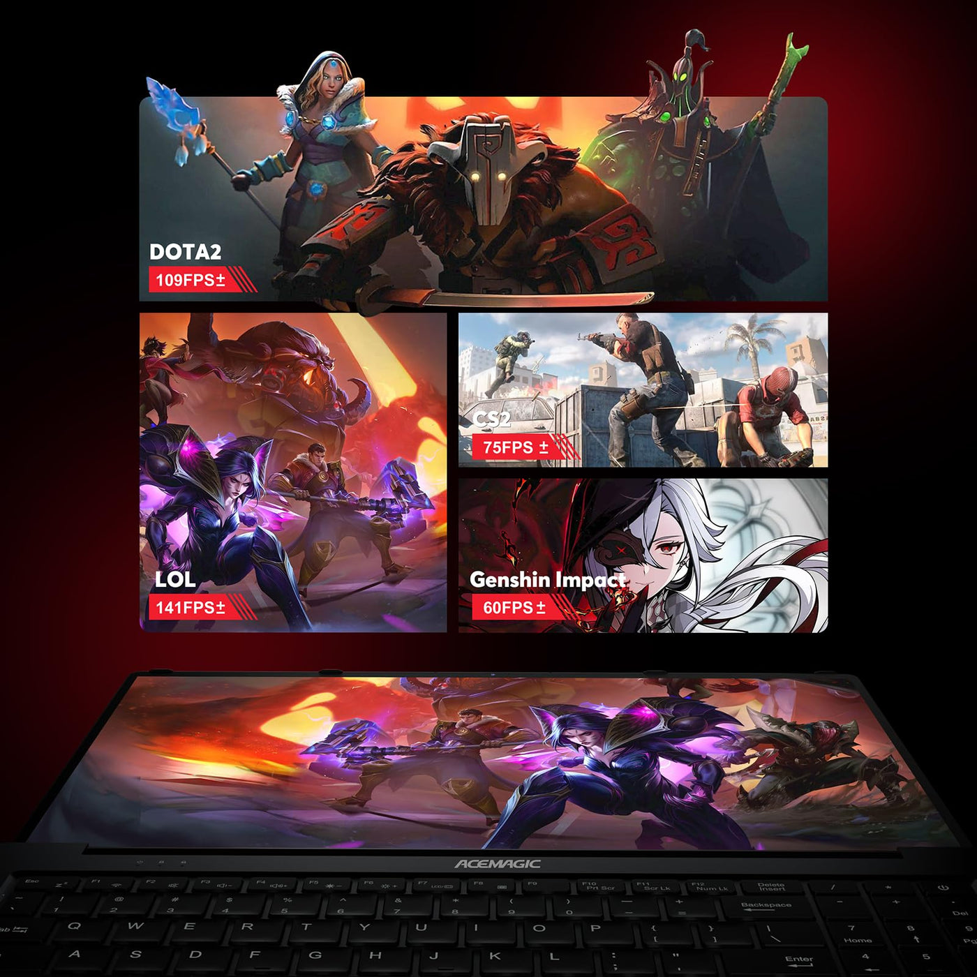 AOC Laptop,Ryzen 7 5700U(16-Thread CPU),Bis zu 4,3 GHz,Backlit Keyboard Computer,16,1 Zoll FHD Schlank Notebook,16GB RAM 512GB SSD,Radeon RX Vega 8 Graphics,USB 3.2,WiFi 6,HDM