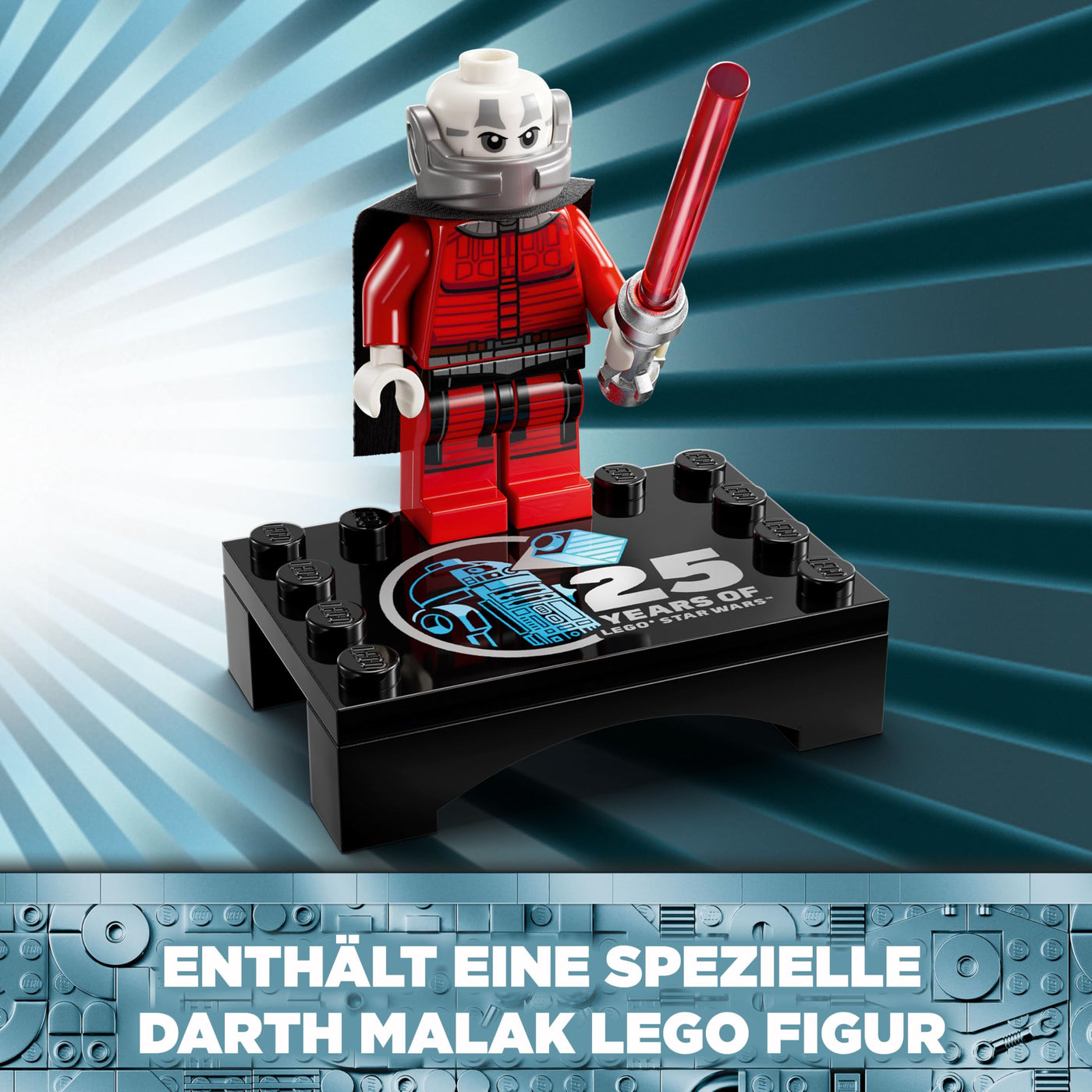 LEGO Star Wars 75379 R2-D2 Spielzeug – Spielfigur zum Ausstellen mit drehbarem Kopf, Periskop und Werkzeugen mit Darth Malak Minifigur – Geschenk für Jungs ab 10 Jahren und Erwachsene