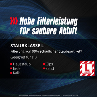 Einhell Nass-Trockensauger TE-VC 2230 SACL (1.400 W, 220 mbar, 8m Aktionsradius, HEPA-Faltenfilter inkl. Filterreinigungssystem, 30l Behälter, Staubschutzklasse L, 2.000 W Automatiksteckdose)