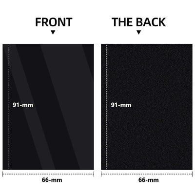 Mlikero 500 Stück Weiche Sammelkartenhüllen, 66 x 91 mm Standardgröße Sammelkarten Karten Hüllen, Perfekte Passform fit für Sammelkarten, Sportkarten (Schwarz)