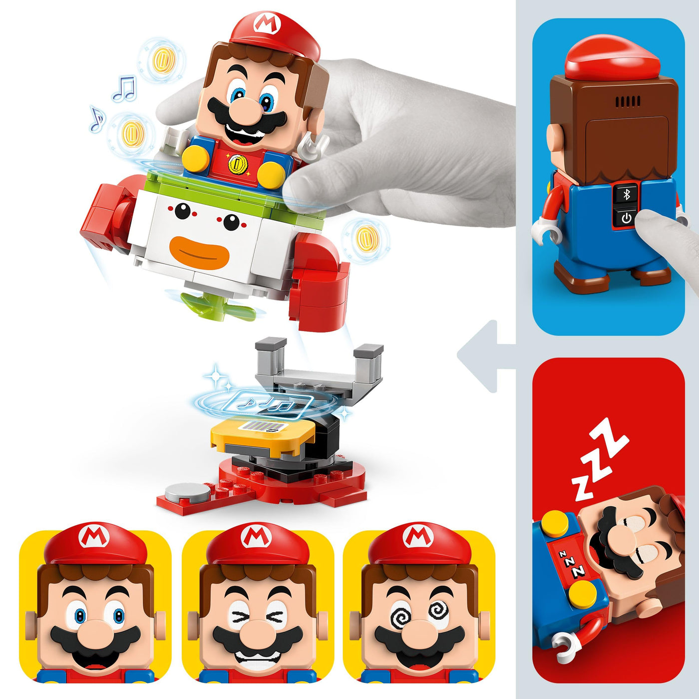LEGO Super Mario Abenteuer mit dem interaktiven Mario, Set mit Junior-Clown-Kutsche, Spielzeug-Yoshi, Nintendo Geschenk für Jungen, Mädchen und Gamer ab 6 Jahren 71439